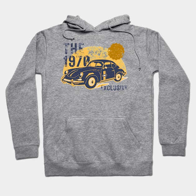 Retro 70s Vintage Car Hoodie by Xtian Dela ✅